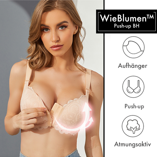 Front Closure Push Up Bra With Removable Straps – Wieblumen